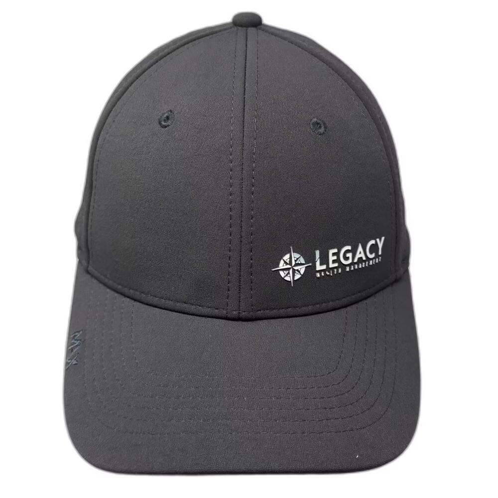 MAX Baseball Cap Gray White OS Hat Legacy Wealth Management Perforated Strapback